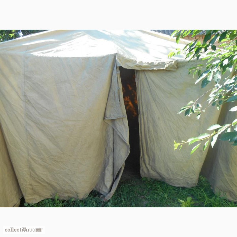 Фото 6. Палатки лагерные армейские, навесы, тенты брезентовые