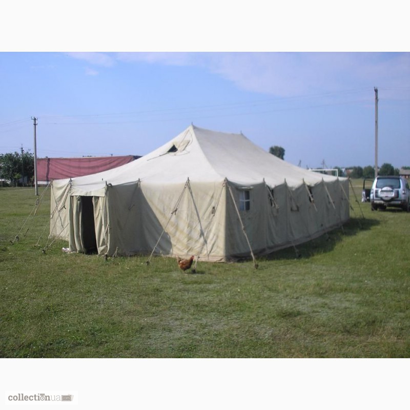Фото 8. Палатки лагерные армейские, навесы, тенты брезентовые