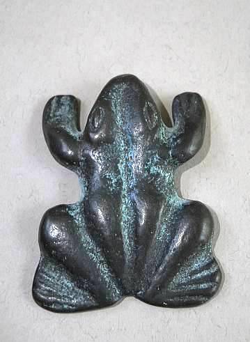 Фото 11. Винтажная миниатюрная бронзовая статуэтка лягушки