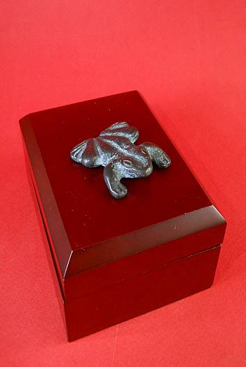 Фото 15. Винтажная миниатюрная бронзовая статуэтка лягушки