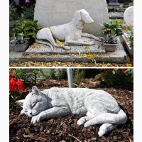 Скульптурное надгробие для домашнего животного под заказ