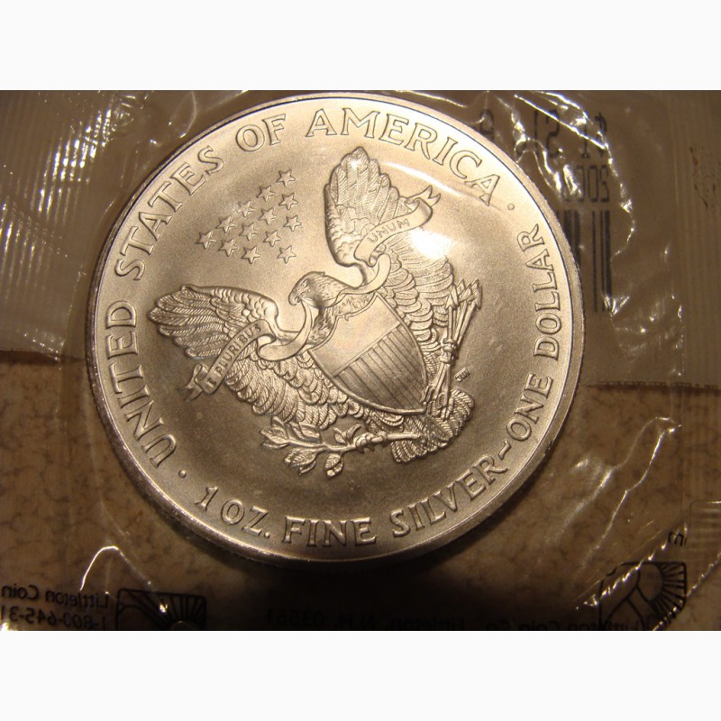 Фото 4. 1 доллар США серебро, запаян