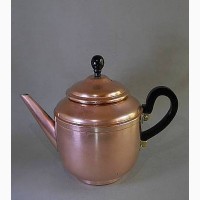 Старинный медный заварочный чайник