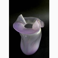 Винтажная фиолетовая ваза ручной работы Fenton Glass Collection