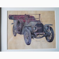 Рисунок раритетного авто Peerless-1909