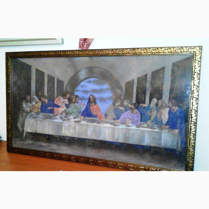 Фото 8. Картина по мотивам Леонардо да Винчи Тайная вечеря