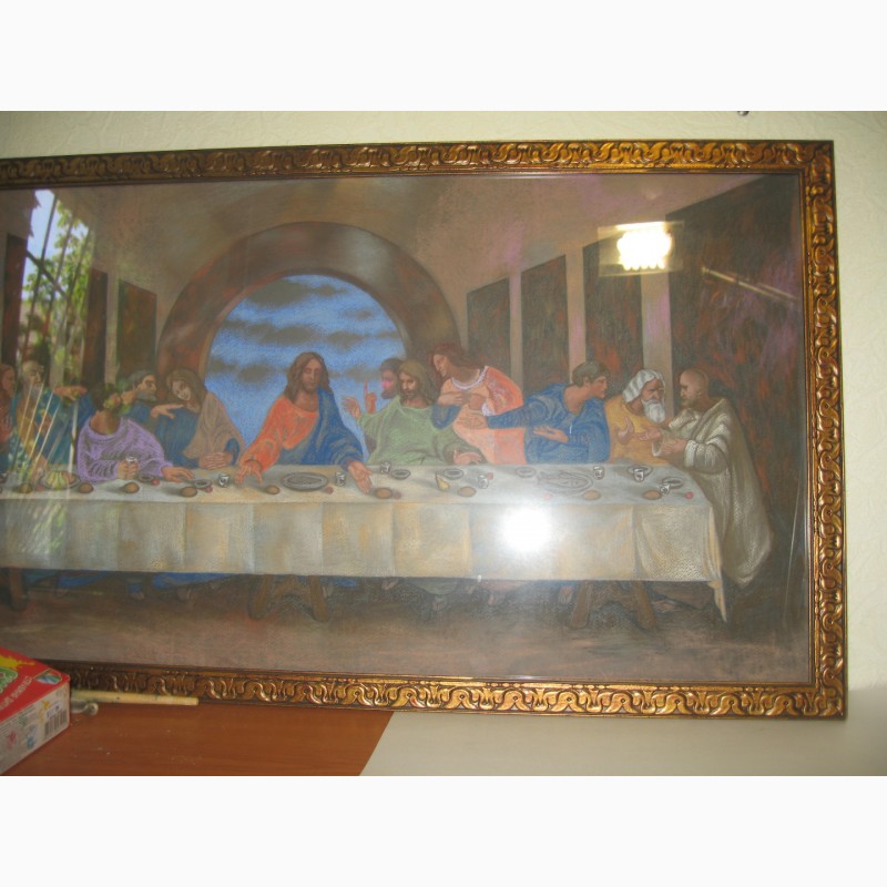 Фото 9. Картина по мотивам Леонардо да Винчи Тайная вечеря
