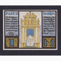 1 марка 1921г. Paderborn. Германия