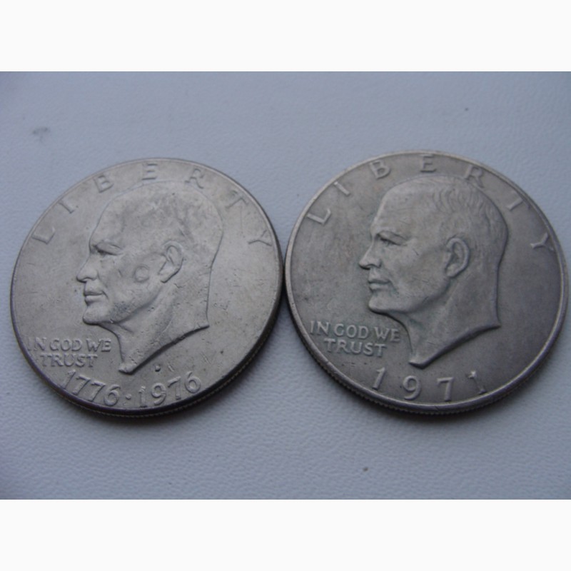 Фото 2. 1 доллар США 2 разных одним лотом