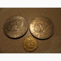 1 доллар США 2 разных одним лотом