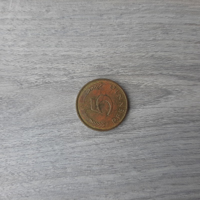 Фото 2. Монета ФРГ 5 пфеннигов 1990 D
