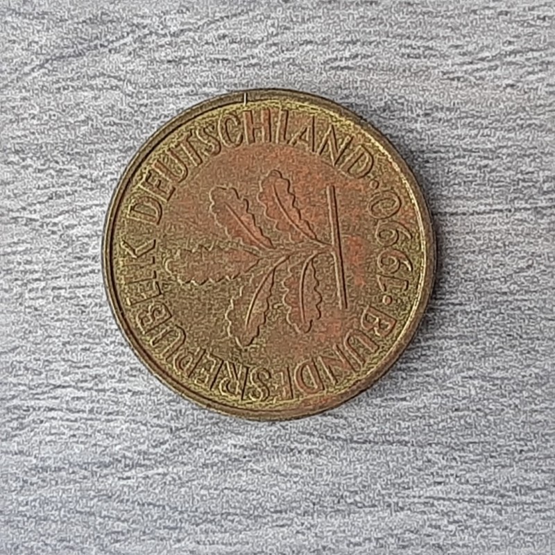 Фото 4. Монета ФРГ 5 пфеннигов 1990 D