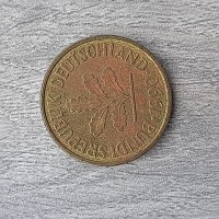 Монета ФРГ 5 пфеннигов 1990 D