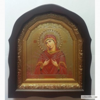 Икона Богородица Семистрельная. Киот. Украина