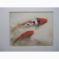 Винтажная картина для интерьера Peggy Pai Рыбки