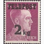 Марка Deutsches Reich. 1944г. Ми 3. Feldpost
