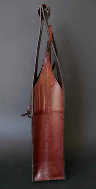 Фото 12. Винтажная чехол/сумка для бутылки из натуральной кожи