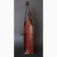 Винтажная чехол/сумка для бутылки из натуральной кожи