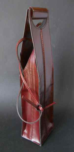 Фото 2. Винтажная чехол/сумка для бутылки из натуральной кожи