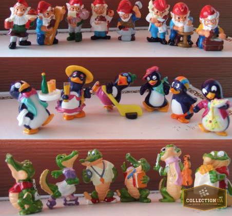Киндер игрушки пингвины. Киндер сюрприз коллекция Гномы 1992. Киндер сюрприз бегемотики крокодильчики 1992. Киндер сюрприз львы 1992 коллекция. Киндер сюрприз пингвины 1992.