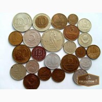 Монеты СССР 1949-1991 г.,монеты разных стран 1949 -1997 г., жетоны метрополитена медные