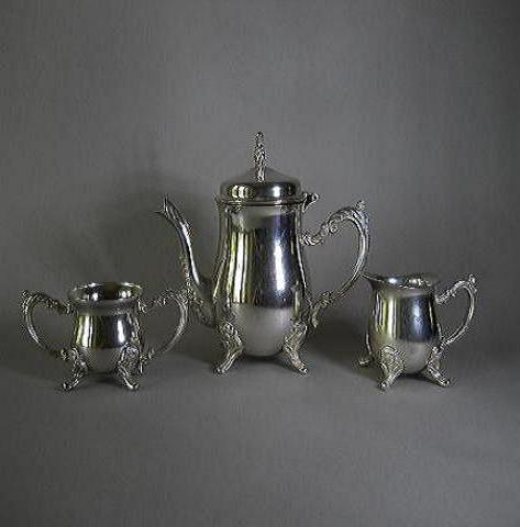 Фото 3. Винтажный кофейный набор в стиле Барокко из четырёх предметов