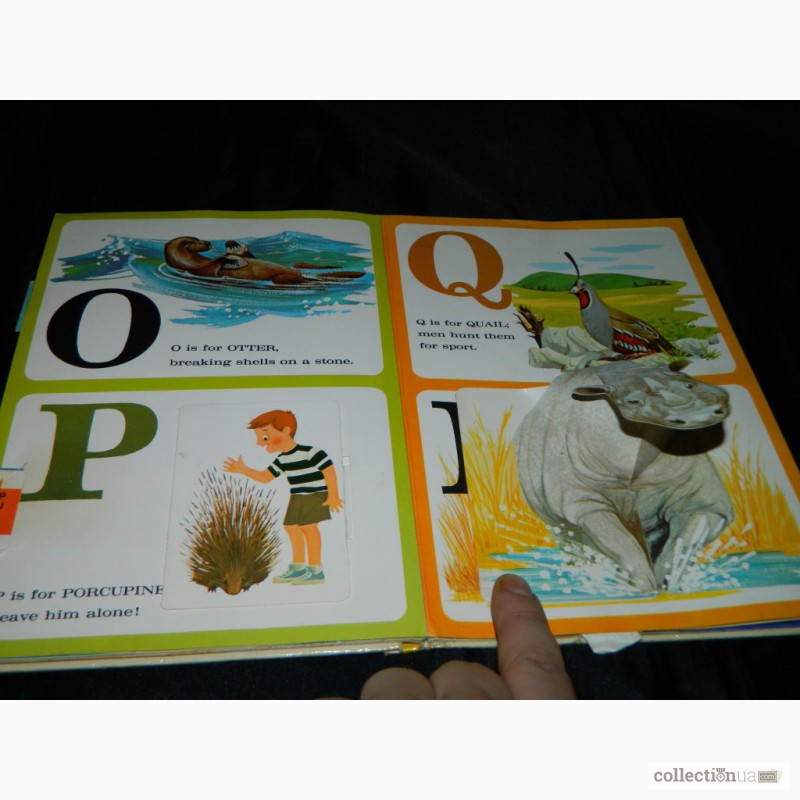 Фото 6. 3D Азбука Буквар Pop Up Animal Alphabet Book by Random House 1973 США