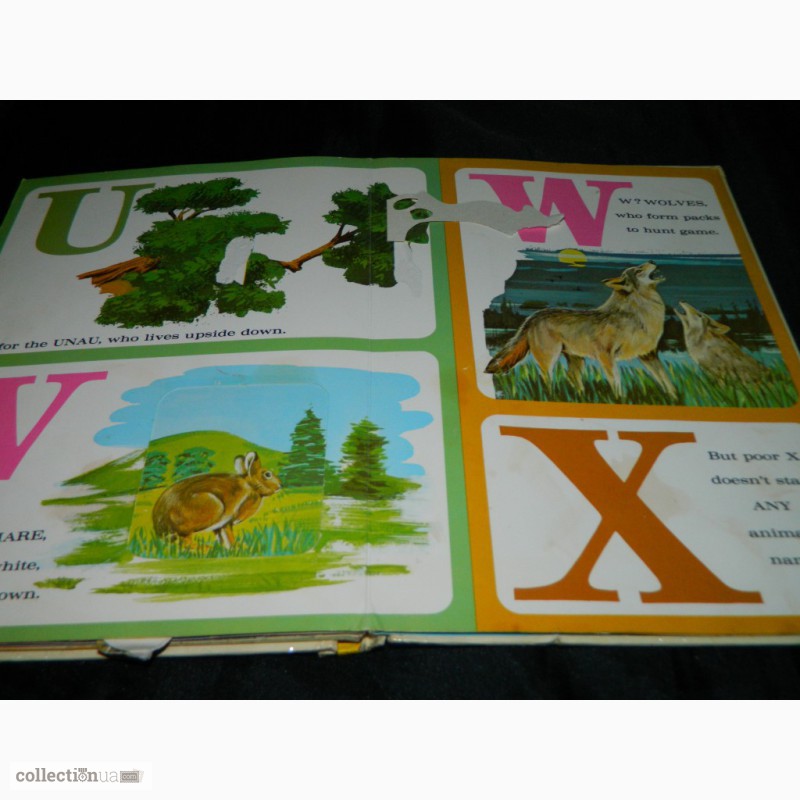 Фото 7. 3D Азбука Буквар Pop Up Animal Alphabet Book by Random House 1973 США