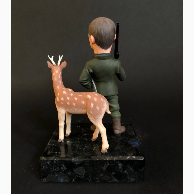 Фото 2. Шаржевая статуэтка охотник по фото подарок который удивит, шаржевые статуэтки под заказ
