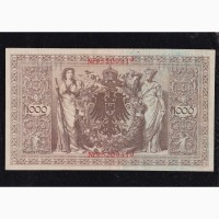 1000 марок 1910г. 9520941J. Красная печать. Германия