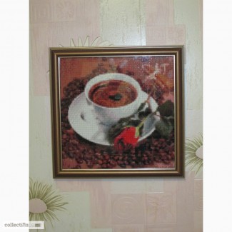 Картина Кофе с розой