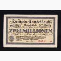 2 000 000 марок 1923г. Дармштадт. Германия. А056702