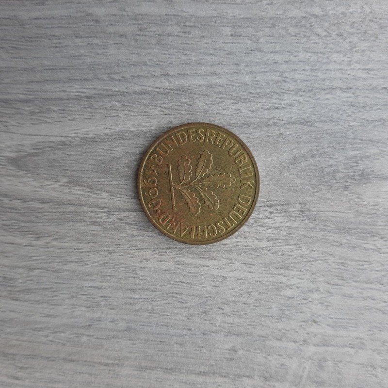 Фото 2. Монета ФРГ 10 пфеннигов 1990 D
