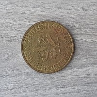 Монета ФРГ 10 пфеннигов 1990 D