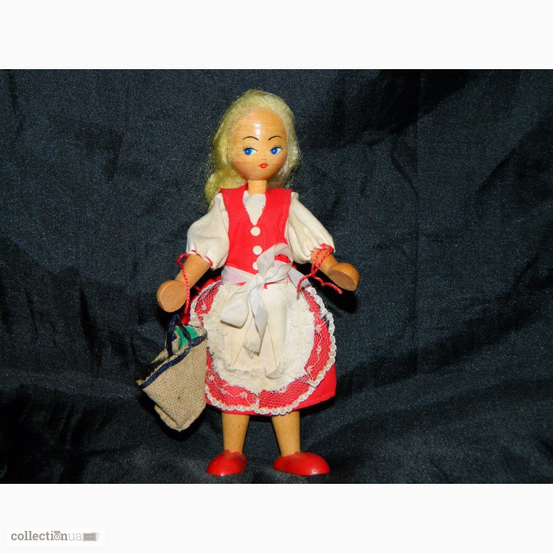 Фото 2. Винтажная Деревянная Польская Кукла 1970х годов