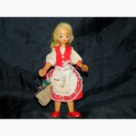Винтажная Деревянная Польская Кукла 1970х годов