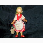 Винтажная Деревянная Польская Кукла 1970х годов