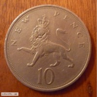 10 новых пенсов 1973