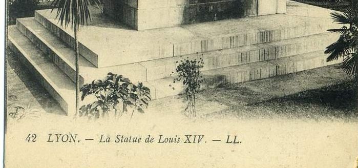 Фото 3. Открытка (ПК). Франция. Лион. Статуя Людовика XIV. Лот 247