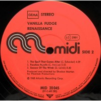 LP Vanilla Fudge - Renaissance 1968