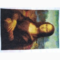 Мона Лиза - картина вышитая вручную крестом