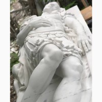 Скульптура Св. Себастьяна из белого мрамора производство под заказ