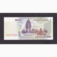 100 риелей 2001г. Камбоджа. Пресс. 1615205
