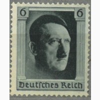 Марка третий рейх Гитлер не гашенная