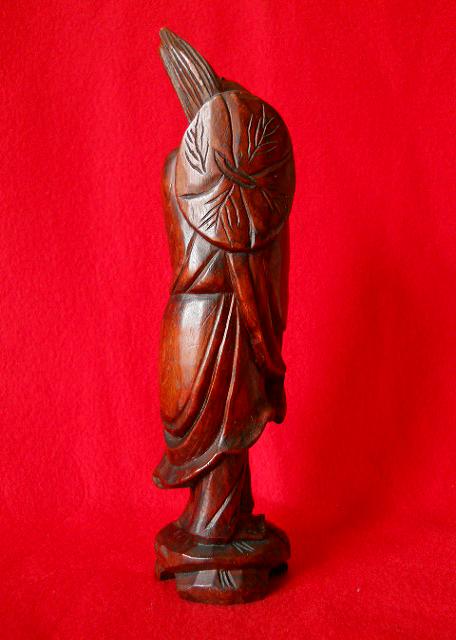 Фото 3. Китайская старинная деревянная статуэтка из ценного дерева Rose Tree