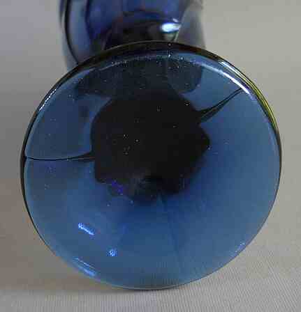 Фото 7. Винтажный бокал из тёмно синего Муранского стекла