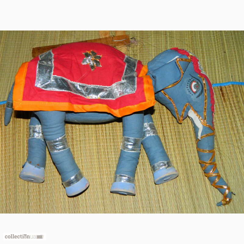 Фото 2. Винтажная Кукла Марионетка Индийский Слон