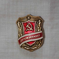 Значок Дружинник СССР