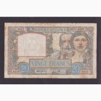 20 франков 1941г. С. 4478. Франция. Редкая