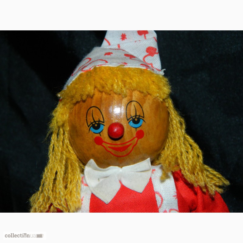 Фото 4. Деревянная Кукла Клоун 25см